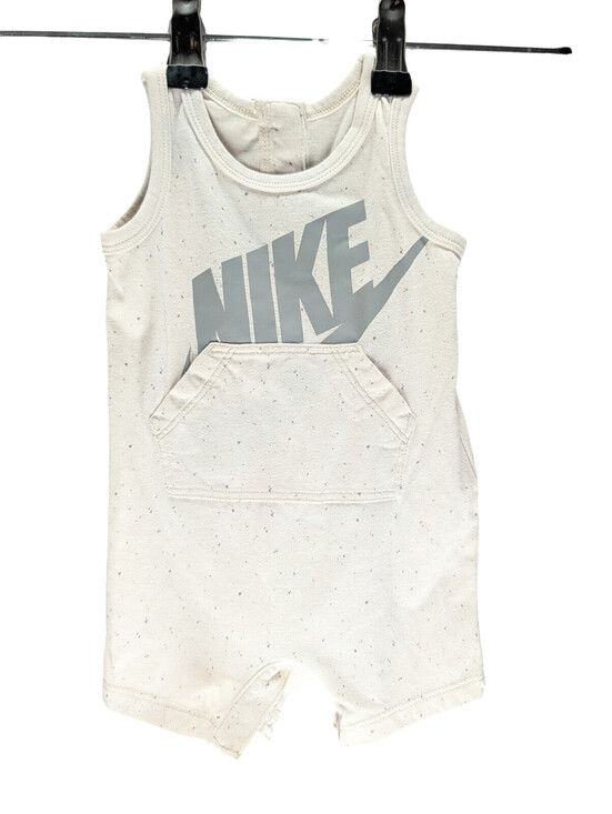 Nike Other - Nike Romper Baby 3 Months 3M Logo Pocket Speckled Cream